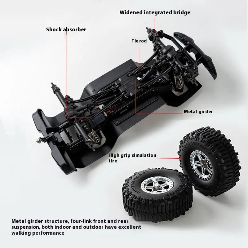 Front And Rear Shock Absorber Four-wheel Drive Off-road Jeep Children's Electric Simulation Model Toy