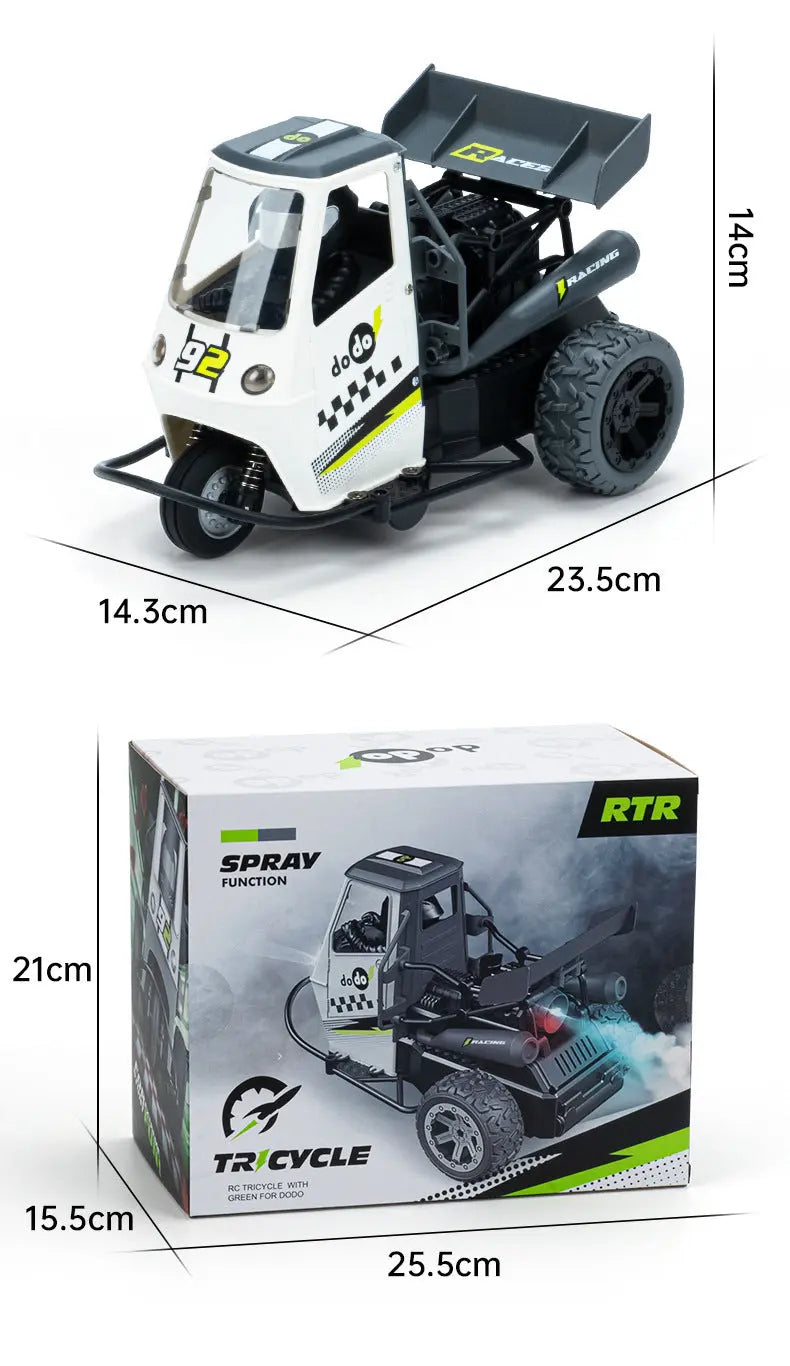 Three-wheel Spray Remote Control Car Drift Remote Control Children's Toy